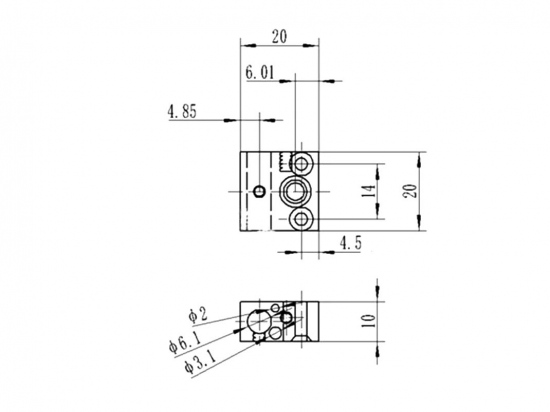 Heat block CR10